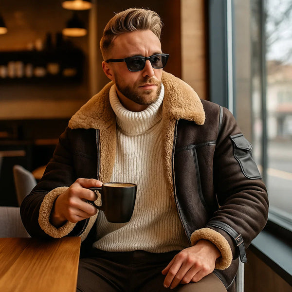 Montclair™ – Cappotto Elegante in Pelle